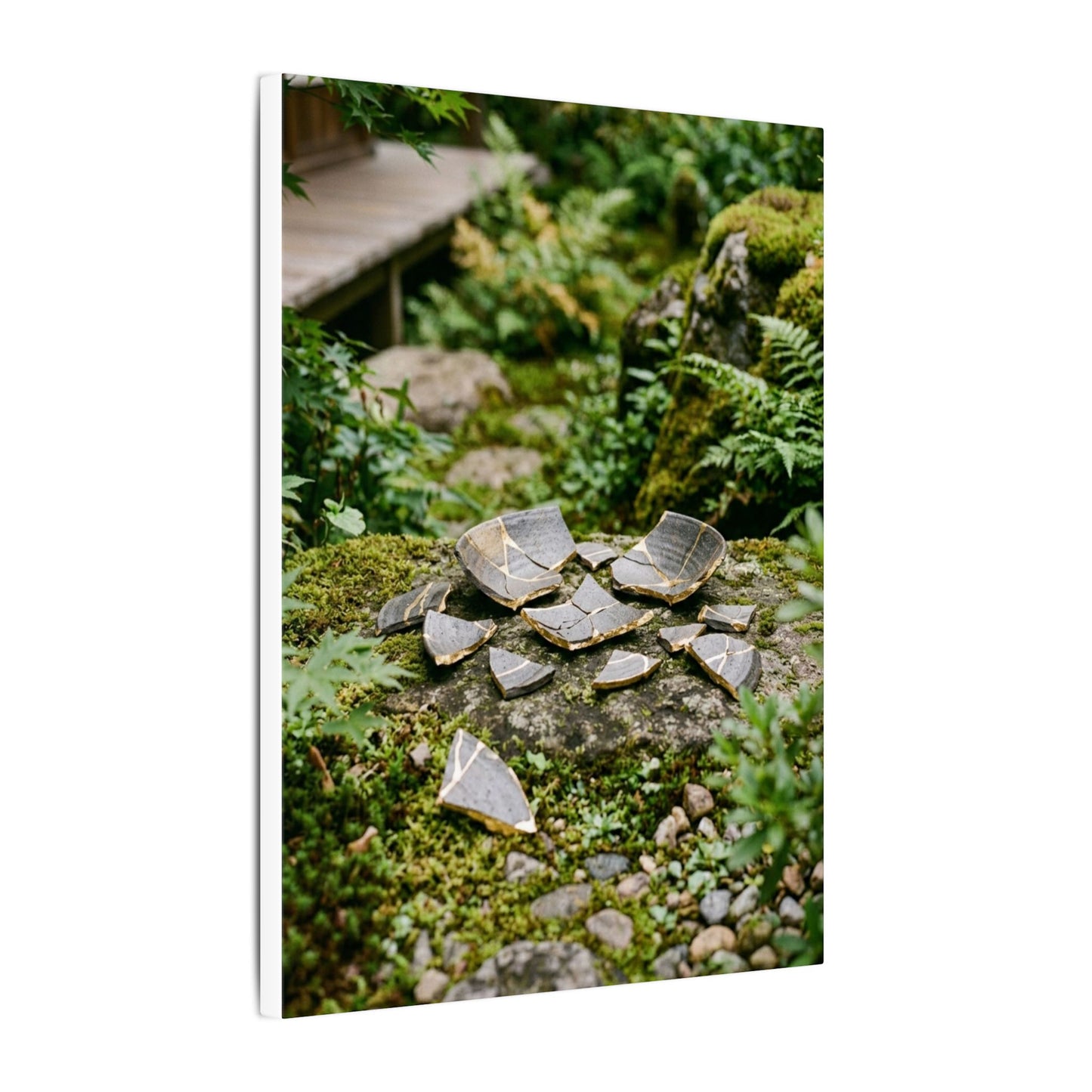 Summer Broken Pottery Gold Repair Canvas Art | Resilient Decor