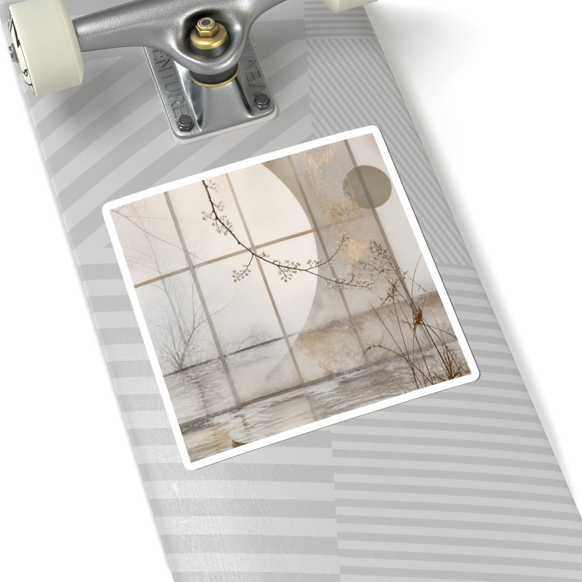 Overcast Shoji Screen Sticker - Japandi Datsuzoku