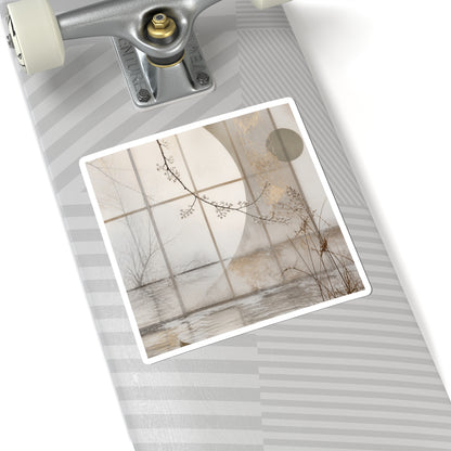 Overcast Shoji Screen Sticker - Japandi Datsuzoku