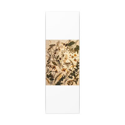 Dried Flowers Summer Canvas Art | Japandi Neutral Design