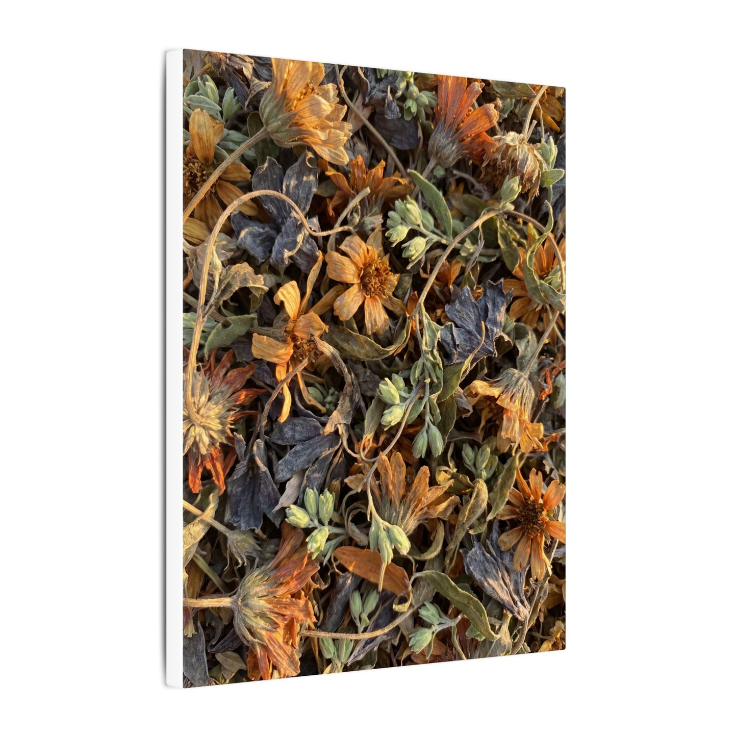Spring Dried Flowers Japanese Pattern Canvas Art | Warm Decor