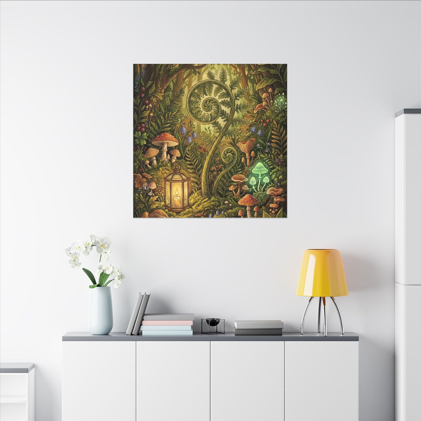 Elegant Ceramic Bowl Canvas Art - Minimal Line Japandi