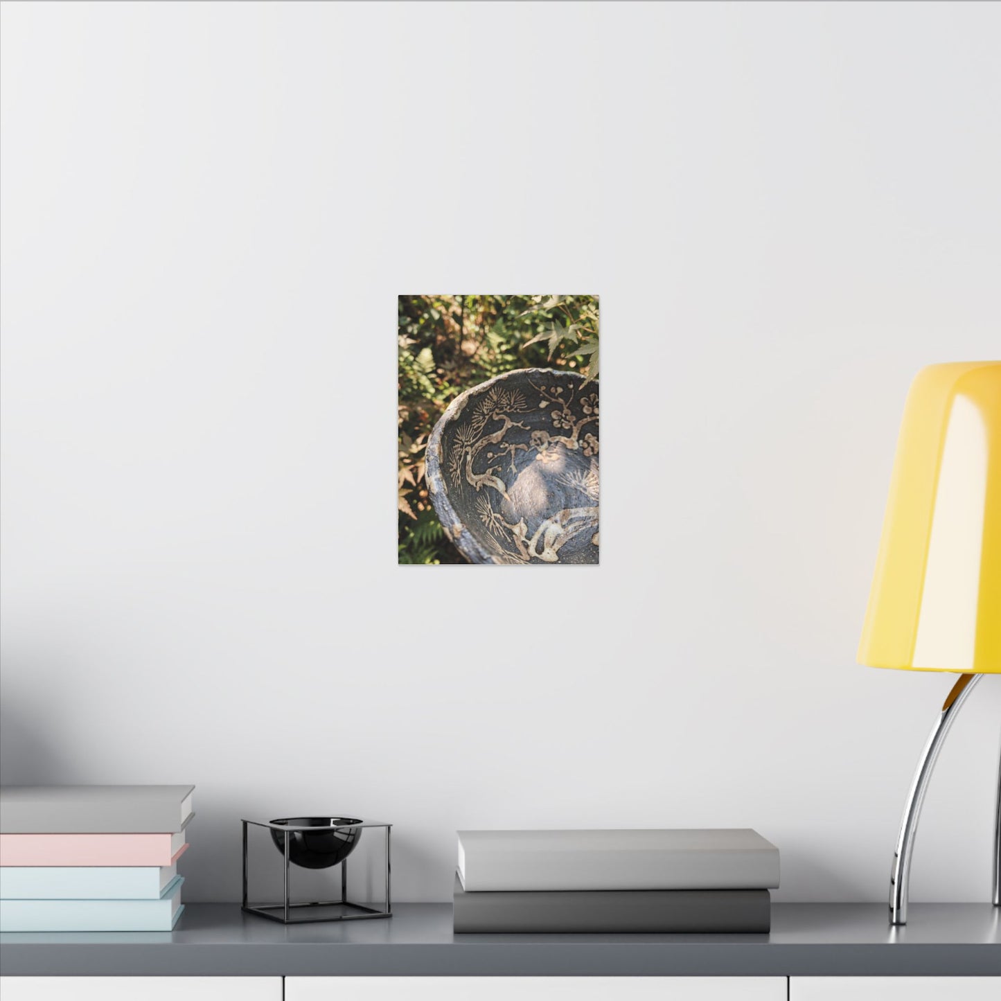 Ceramic Bowl Canvas Art | Summer Japandi Japanese Pattern Art