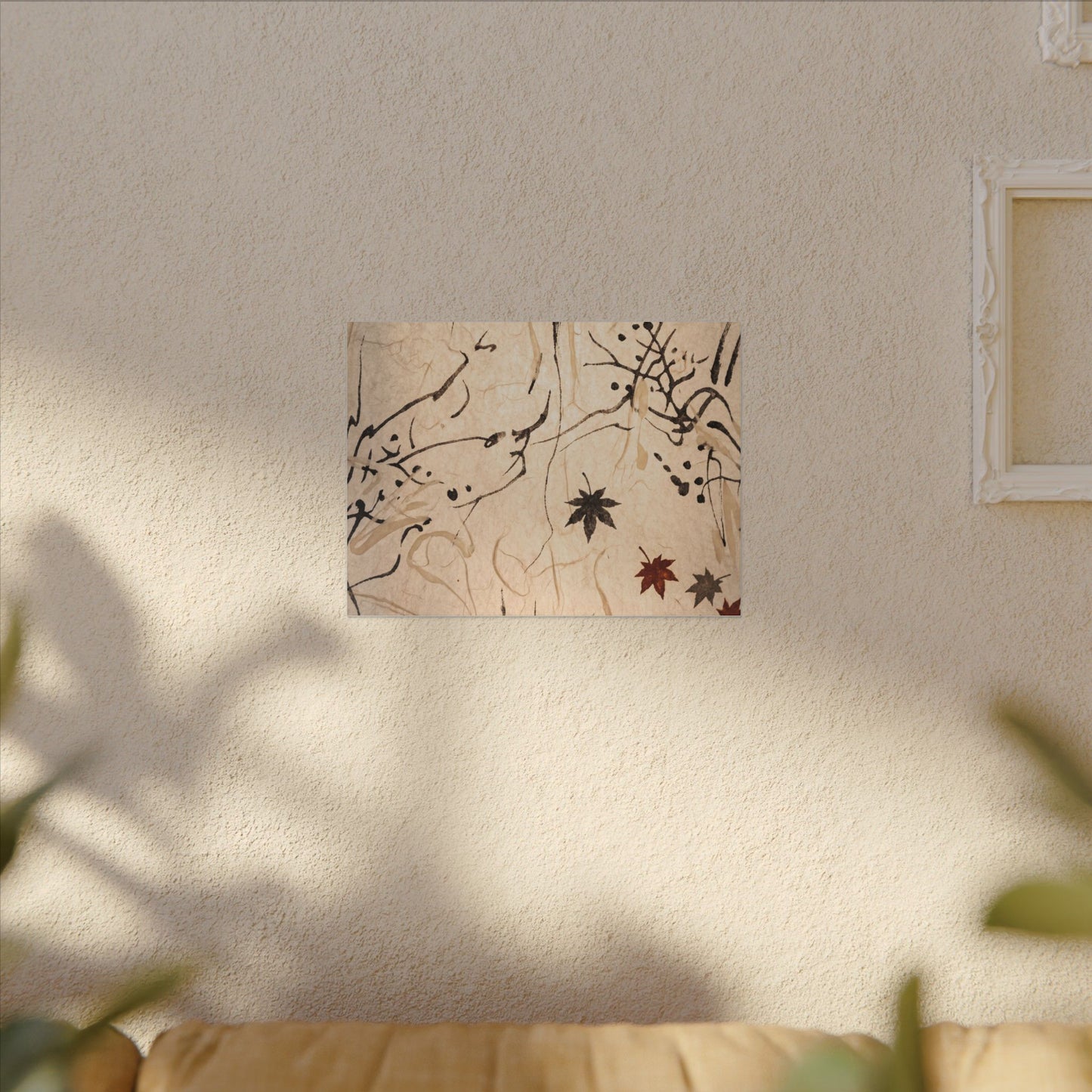 Golden Hour Shoji Screen Canvas Art - Japandi Fukinsei