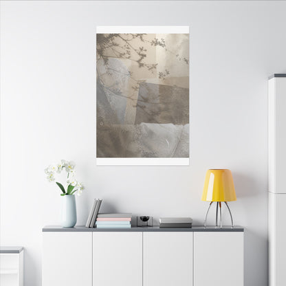 Neutral Shadow Play Canvas Art - Texture Japandi