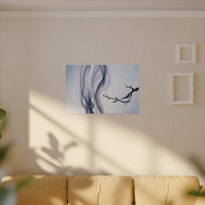 Incense Smoke Spring Canvas Art | Zen Tranquil Design