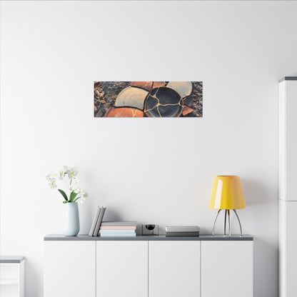 Winter Broken Pottery Gold Vein Canvas Art | Beautiful Decor