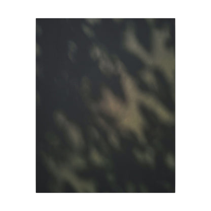 Dappled Shadow Play Canvas Art - Dark Japandi Ma