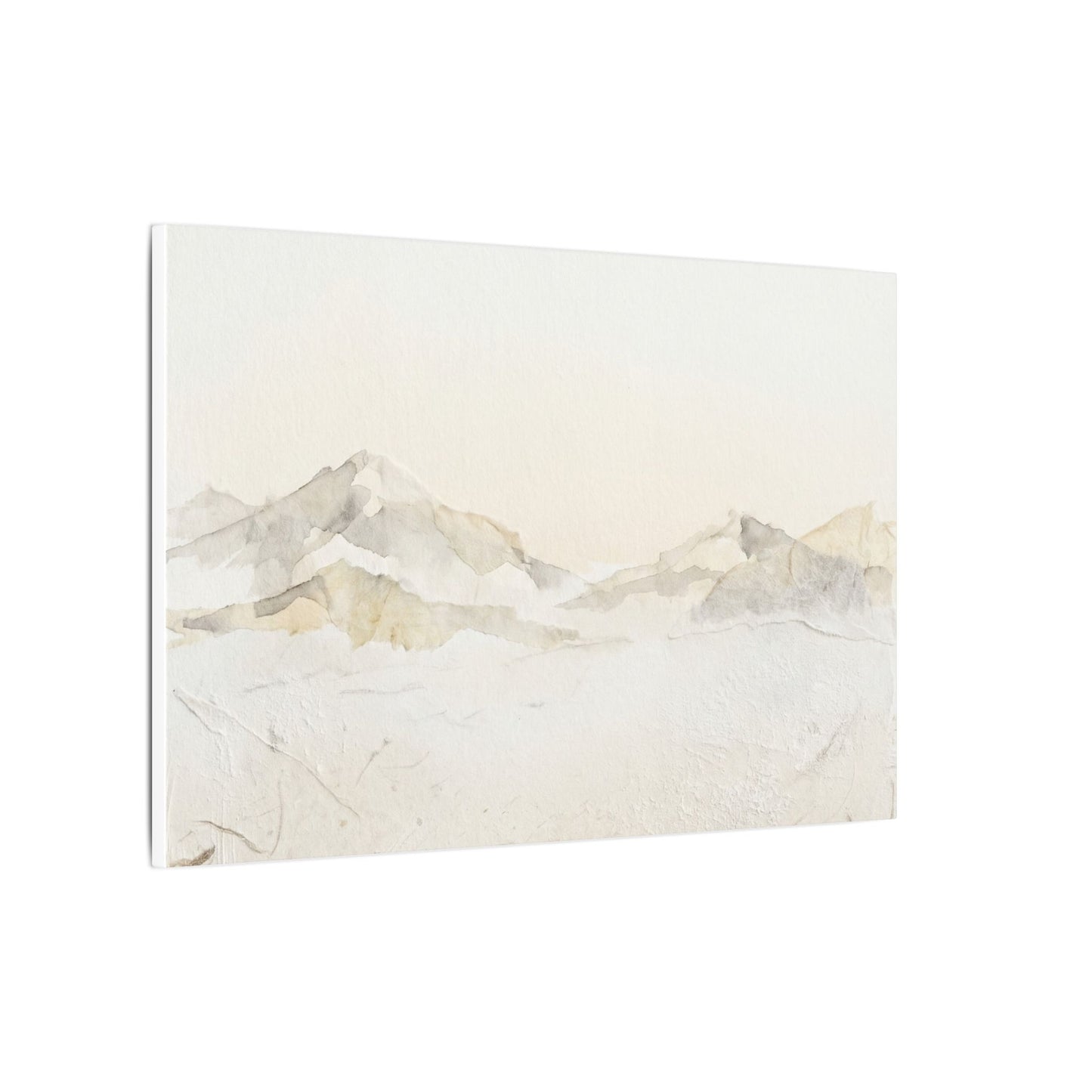 Mountain Mist Winter Canvas Art | Japandi Warm Design