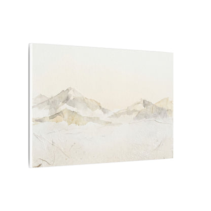Mountain Mist Winter Canvas Art | Japandi Warm Design