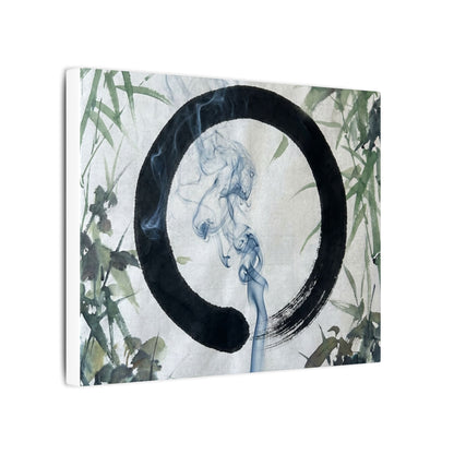 Zen Incense Smoke in Moonlight | Enso Canvas Art