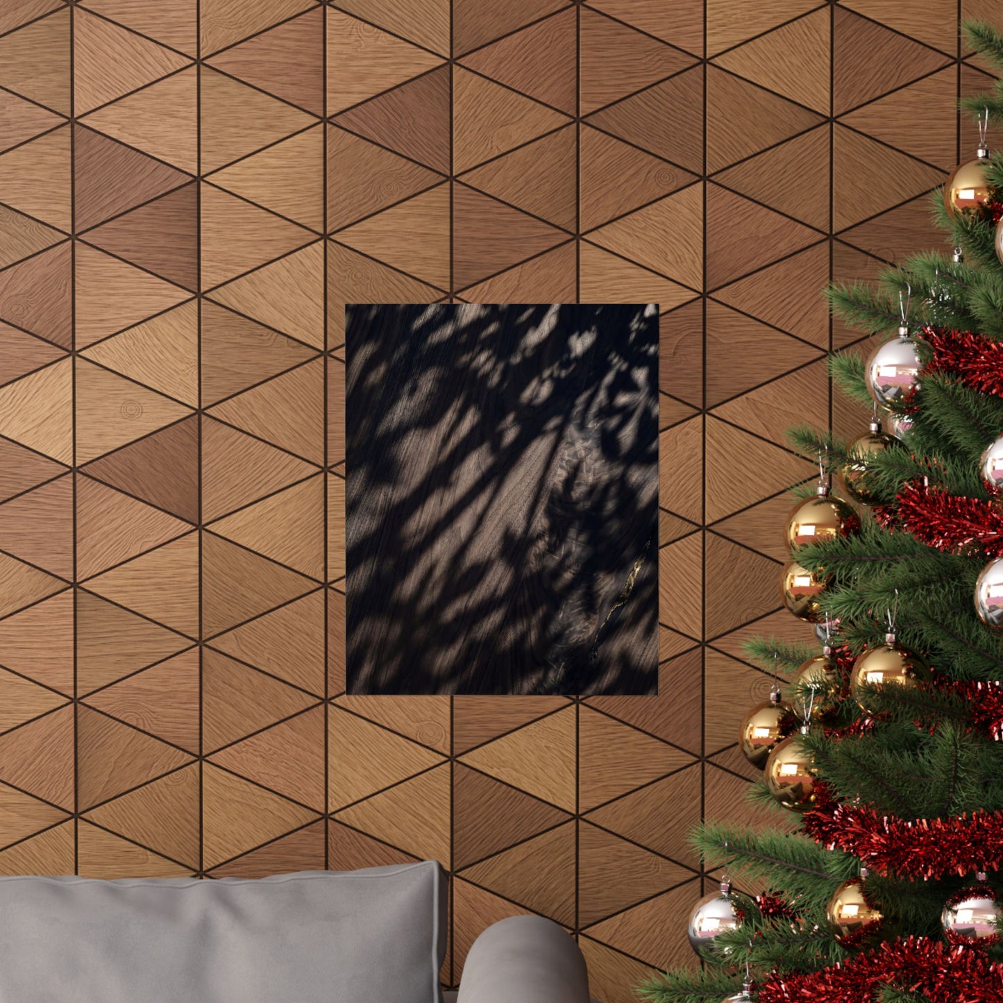 Datsuzoku Shadow Play Wall Art Print - Dark Japandi Shadow Zen