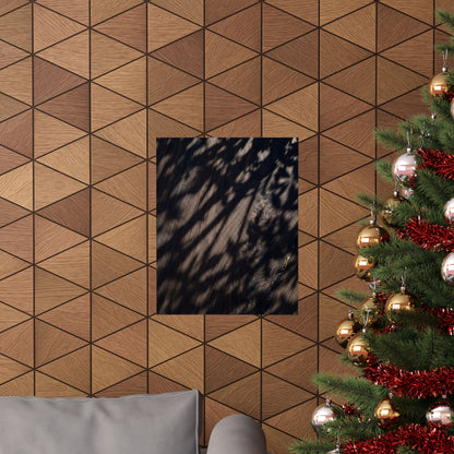 Datsuzoku Shadow Play Wall Art Print - Dark Japandi Shadow Zen