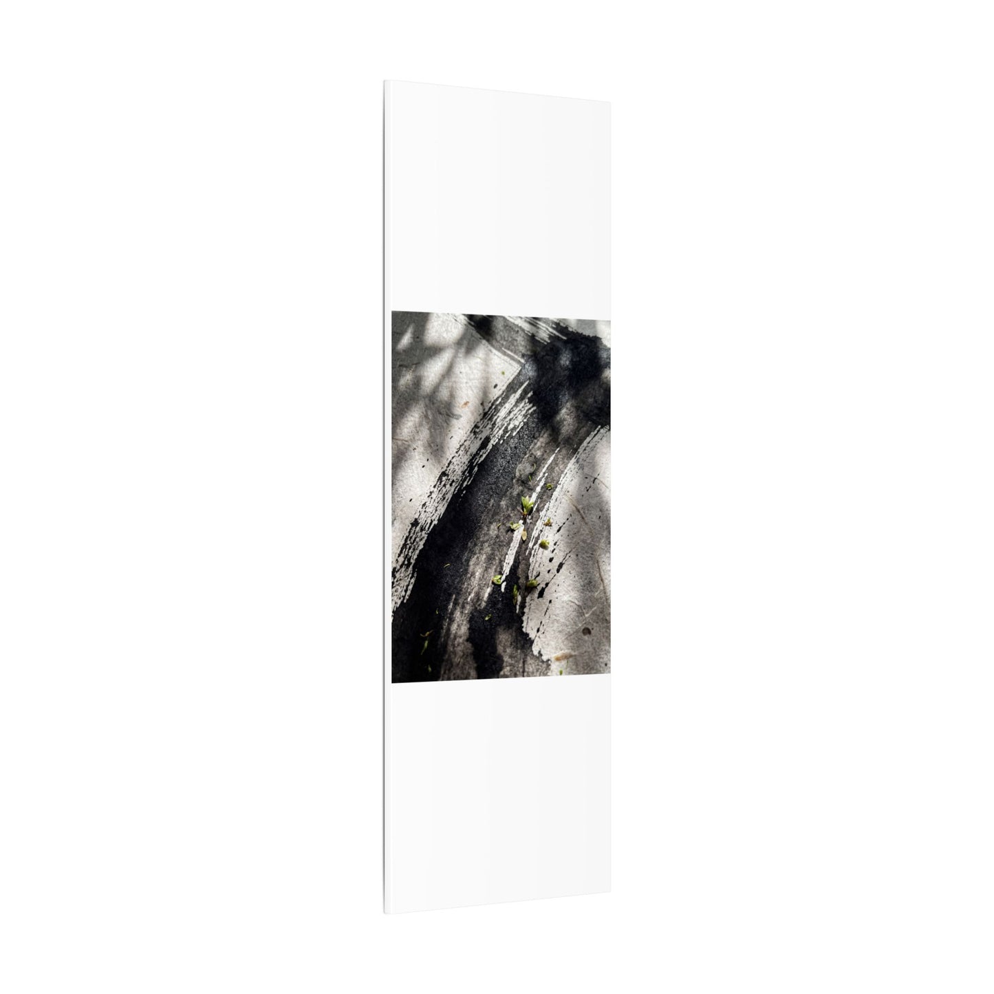 Ink Brushstroke Canvas Art | Spring Dark Japandi Moody Minimal Art