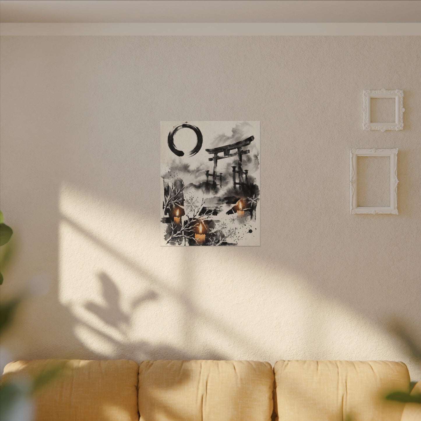 Candlelight Torii Gate Canvas Art - Zen Datsuzoku