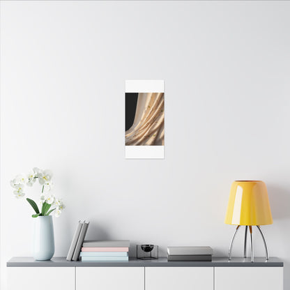 Golden Hour Silk Drape Canvas Art - Kintsugi Fukinsei