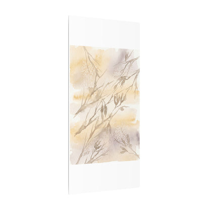 Shadow Play Winter Canvas Art | Japandi Warm Design