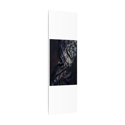 Seijaku Silk Drape Canvas Art - Dark Japandi Dark Texture