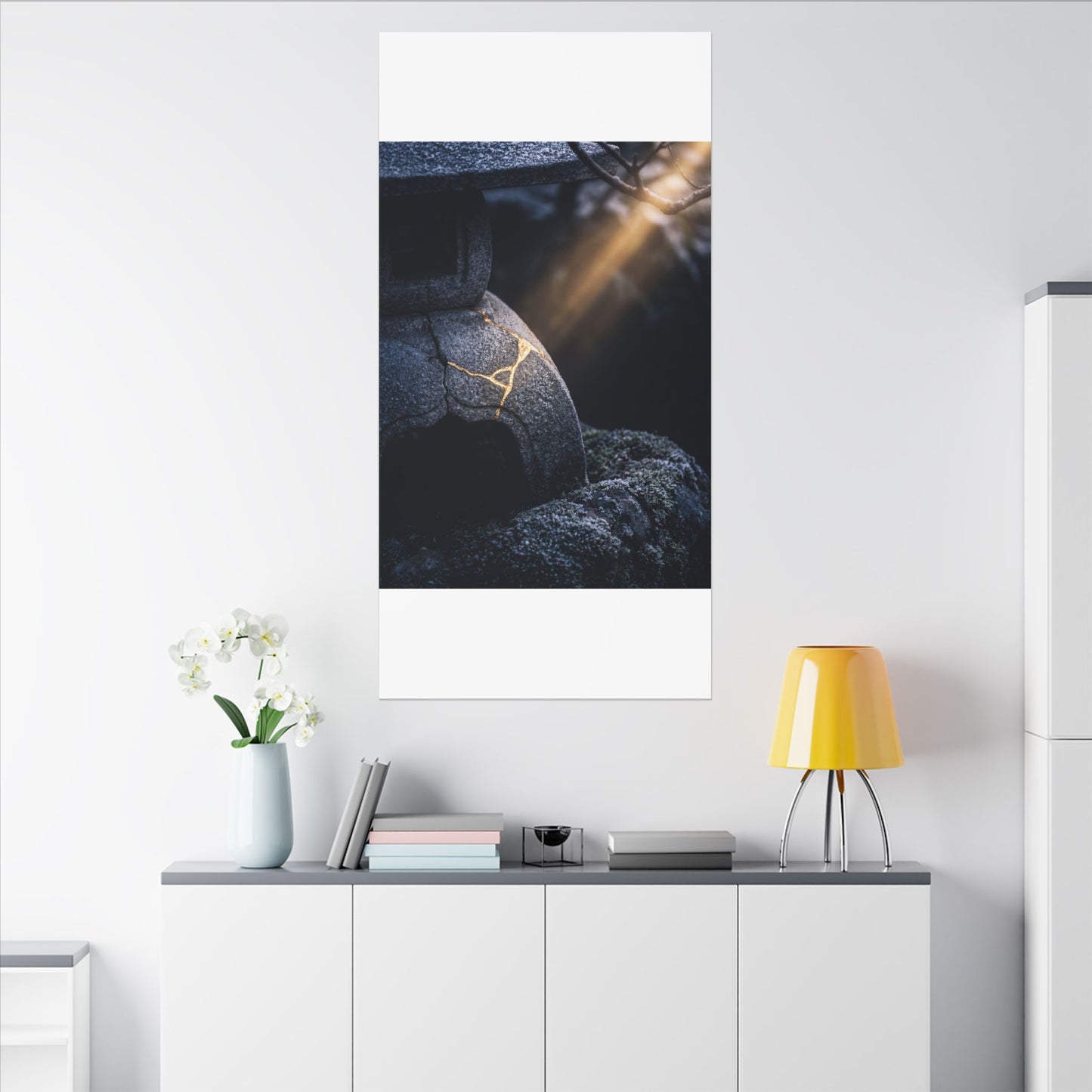 Ma Moonlit Garden Canvas Art - Kintsugi Broken Beauty