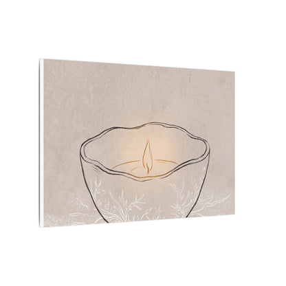 Ceramic Bowl Minimal Line Canvas Art | Neutral Japandi Art