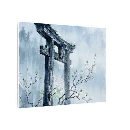 Torii Gate Canvas Art | Spring Zen Sumi E Art