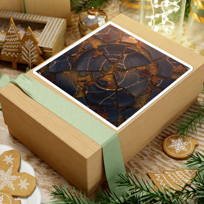 Seijaku Cracked Earth Sticker - Kintsugi Gold Repair