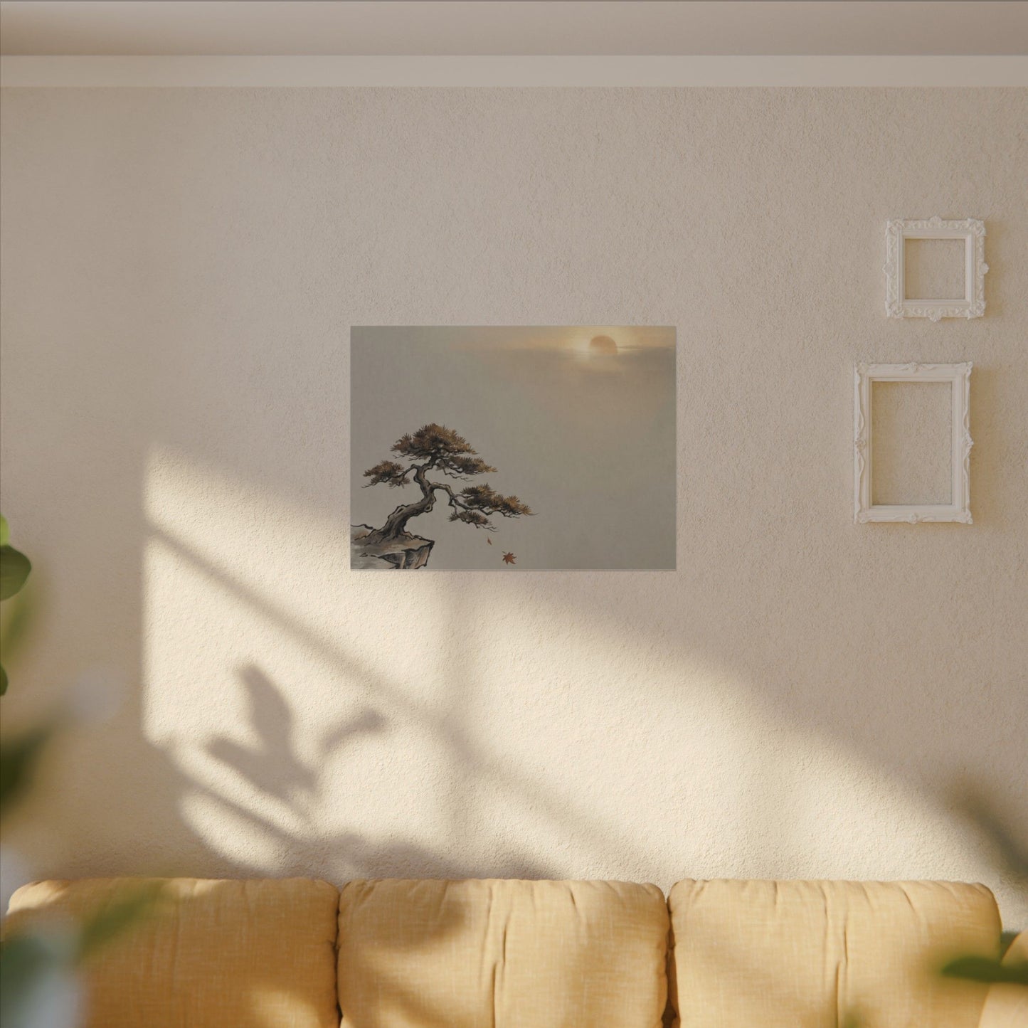 Pine Tree Canvas Art | Autumn Zen Karesansui Art
