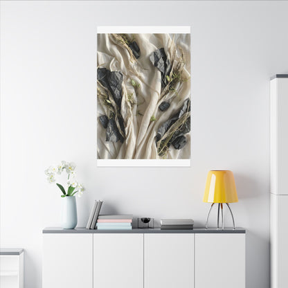 Spring Silk Drape Texture Canvas Art | Warm Decor