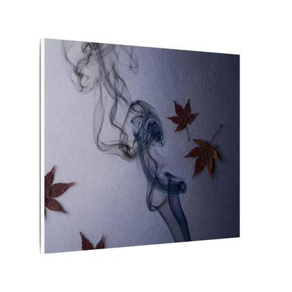 Dark Japandi Incense Smoke in Dawn | Moody Minimal Canvas Art