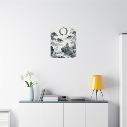 Zen Sumi-e Canvas Art