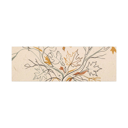 Warm Shadow Play Canvas Art - Minimal Line Japandi