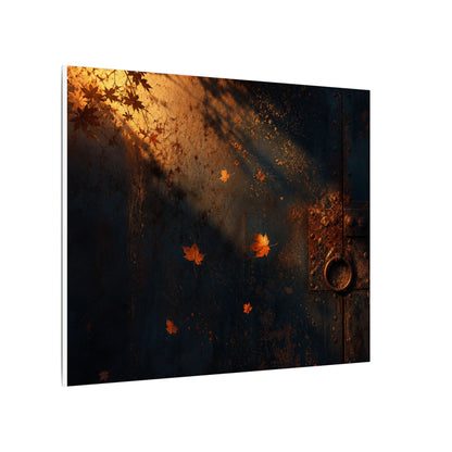 Dark Japandi Rust Patina in Golden Hour | Shadow Zen Canvas Art