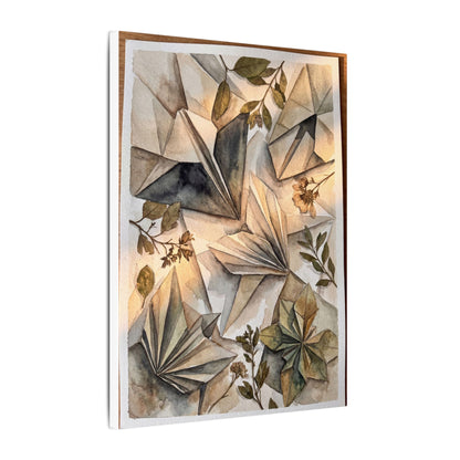 Golden Hour Paper Fold Canvas Art - Japandi Seijaku