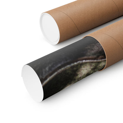 Dappled Ceramic Bowl Wall Art Print - Dark Japandi Fukinsei