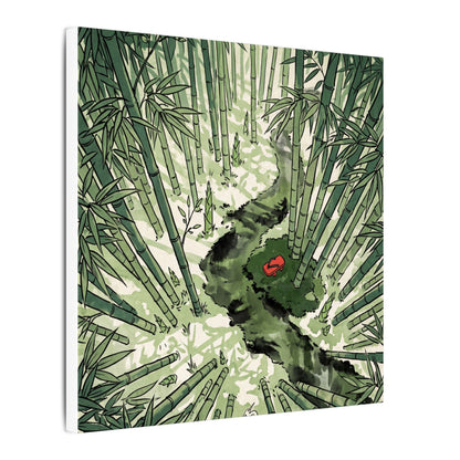 Peaceful Bamboo Grove Canvas Art - Ukiyo E Inspired Zen