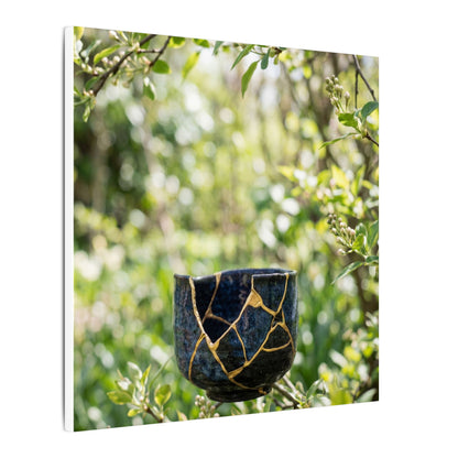 Kintsugi Broken Pottery in Dappled | Broken Beauty Canvas Art