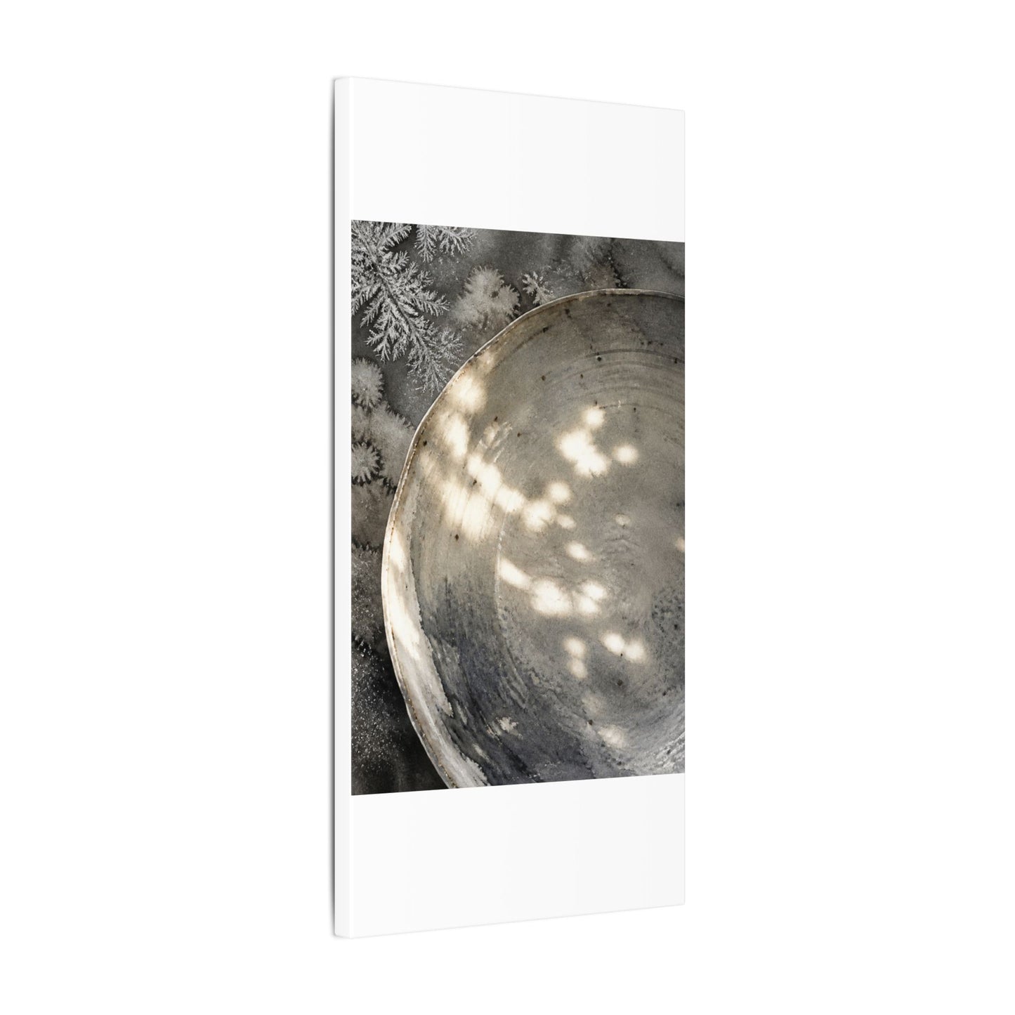Ceramic Bowl Watercolor Canvas Art | Warm Japandi Art