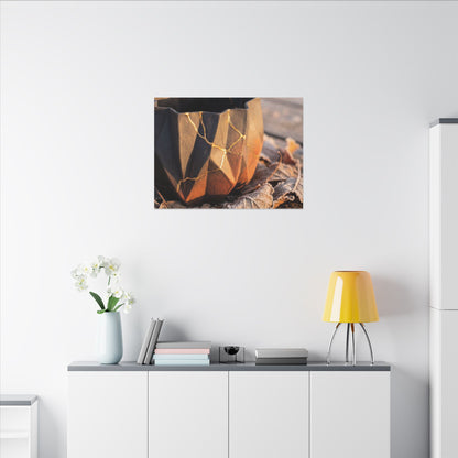 Paper Fold Gold Repair Canvas Art | Philosophical Kintsugi Art