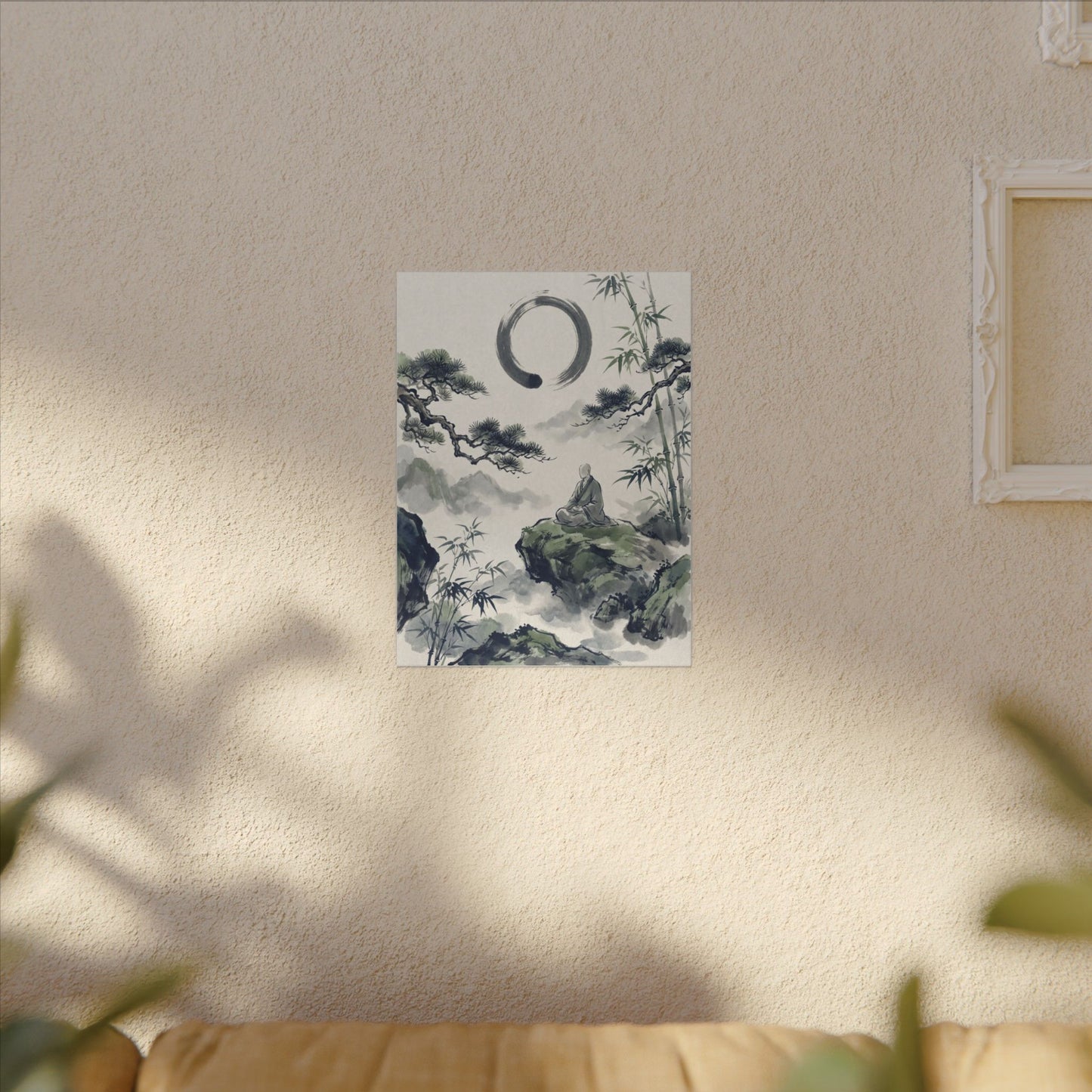 Zen Sumi-e Canvas Art