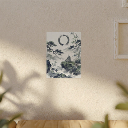 Zen Sumi-e Canvas Art