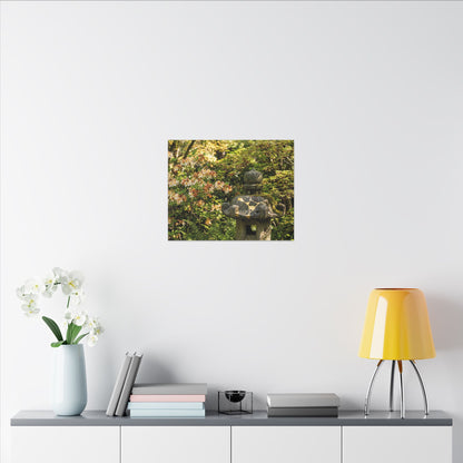 Spring Stone Lantern Gold Repair Canvas Art | Beautiful Decor