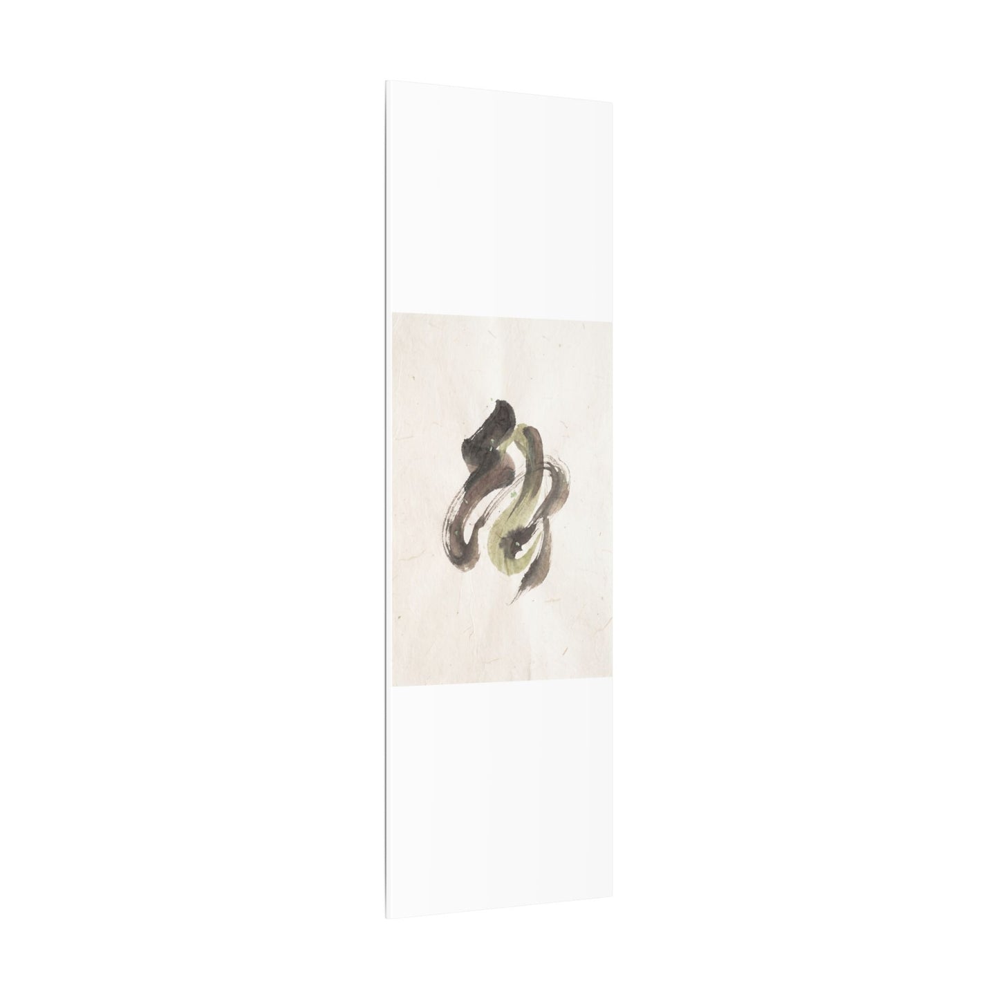 Ink Brushstroke Canvas Art | Spring Japandi Japanese Pattern Art