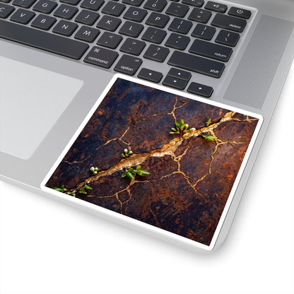 Candlelight Rust Patina Sticker - Kintsugi Shibui