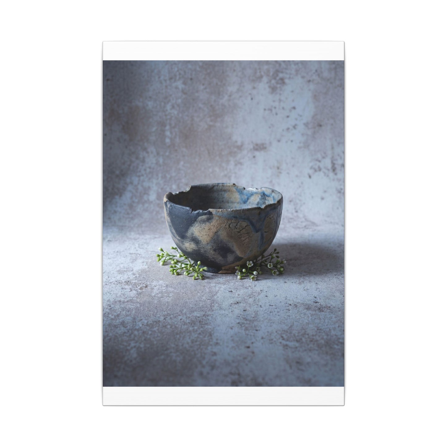 Ceramic Bowl Spring Canvas Art | Japandi Warm Design