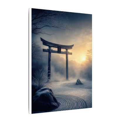 Zen Torii Gate in Golden Hour | Karesansui Canvas Art