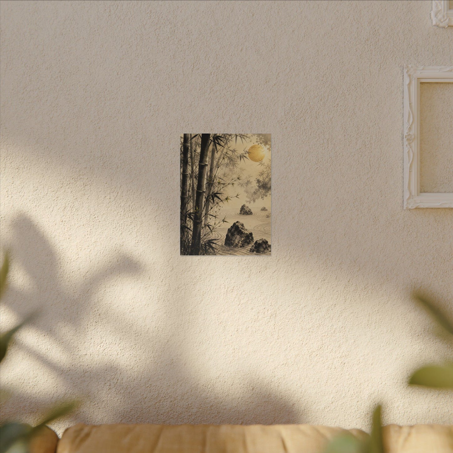 Peaceful Bamboo Grove Canvas Art - Karesansui Zen