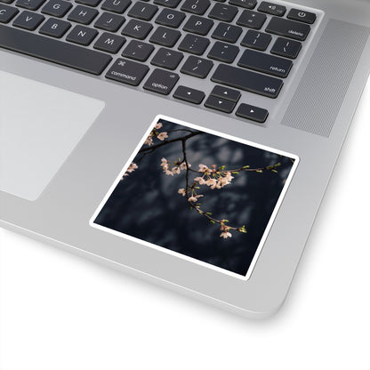 Ma Cherry Blossom Sticker - Dark Japandi Moody Minimal