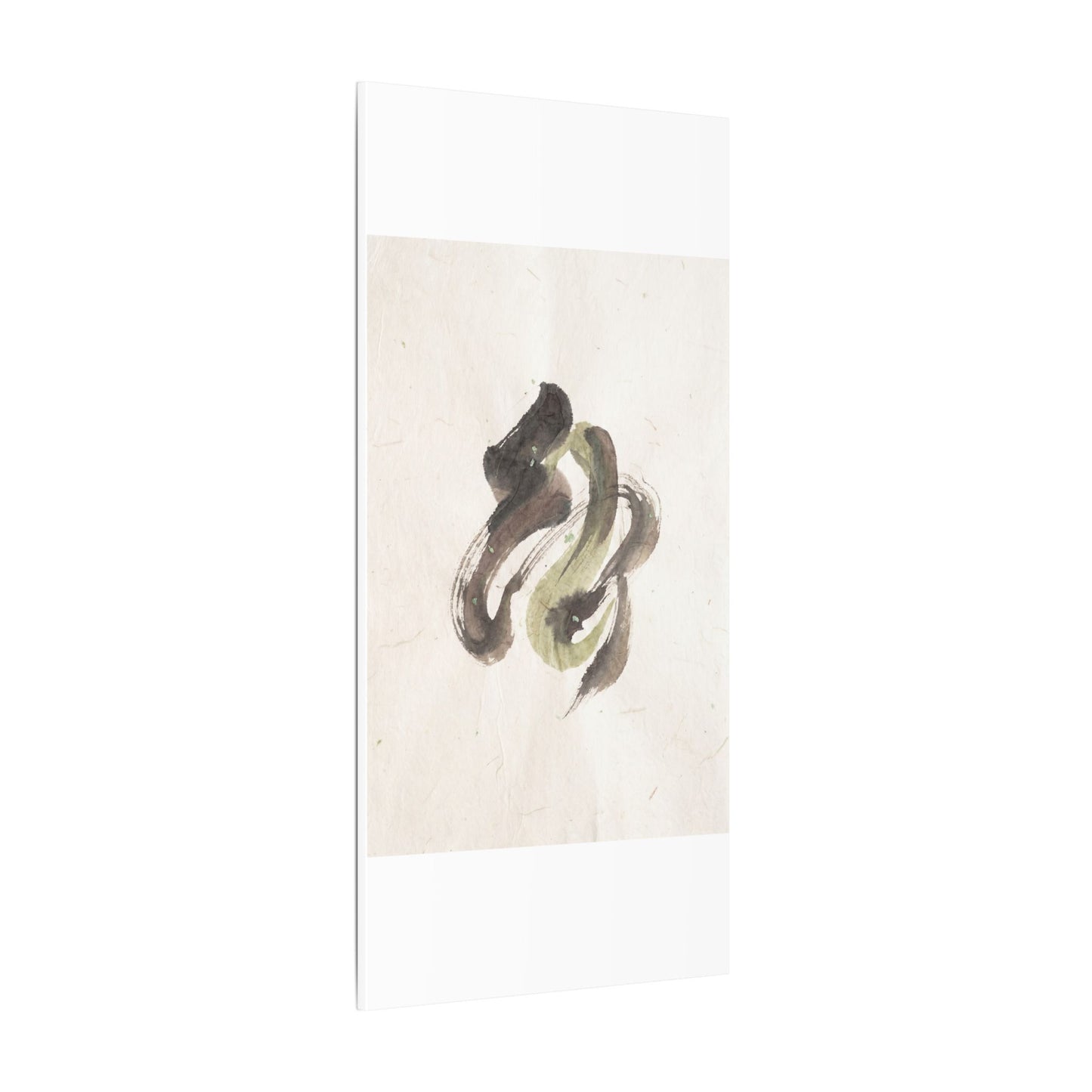 Ink Brushstroke Canvas Art | Spring Japandi Japanese Pattern Art