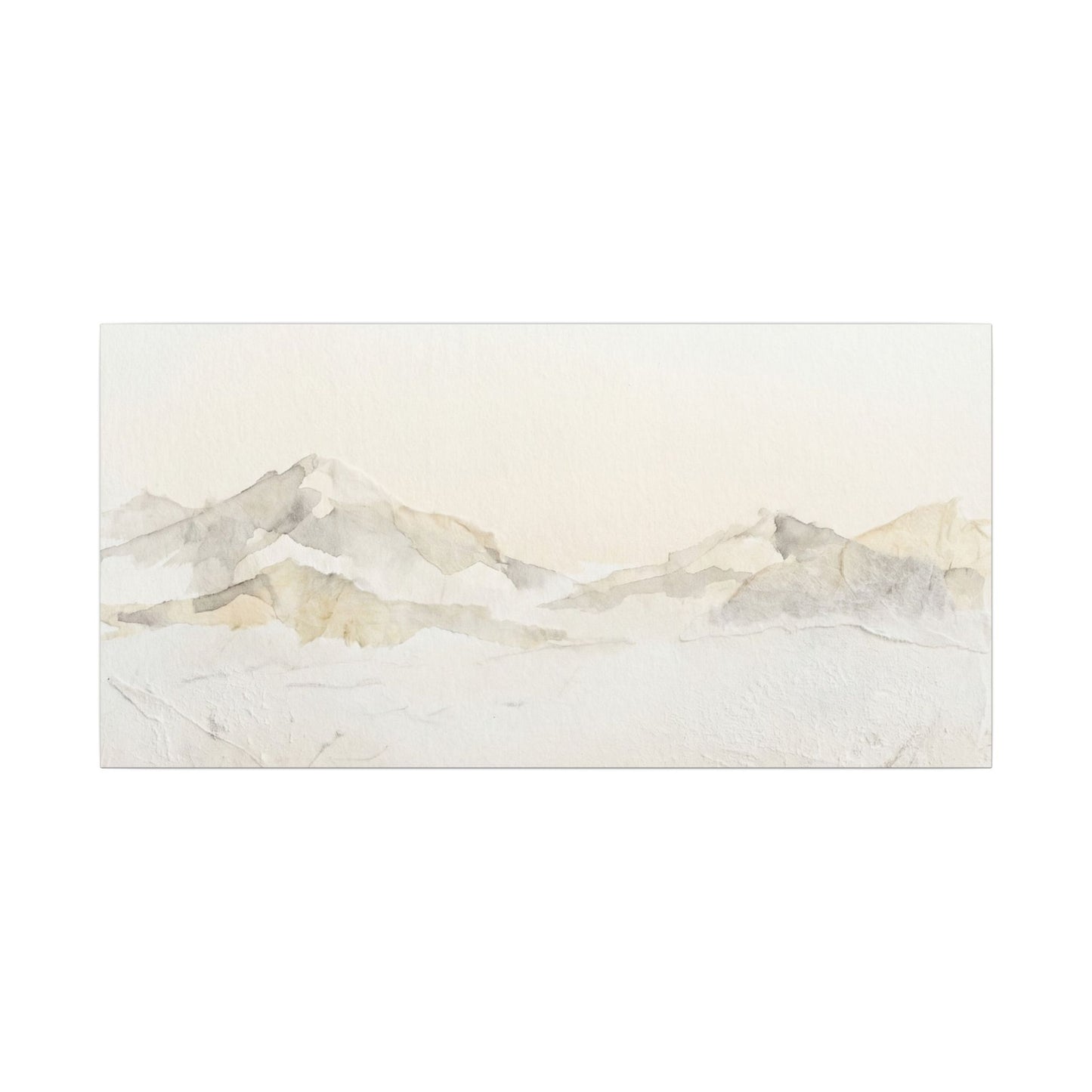 Mountain Mist Winter Canvas Art | Japandi Warm Design