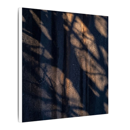 Dark Japandi Shadow Play in Golden Hour | Shadow Zen Canvas Art